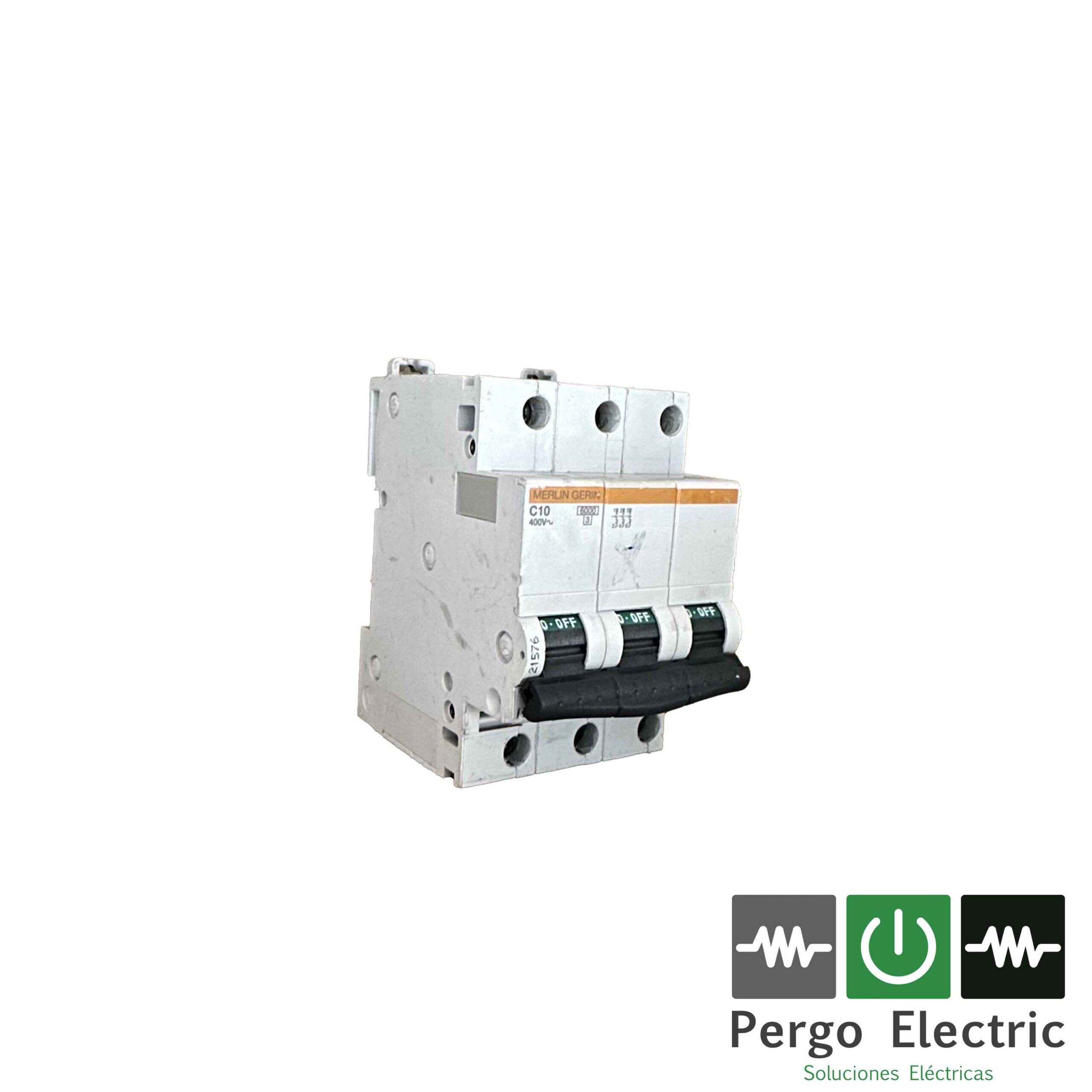MAGNETOTERMICO 3P iDPN MERLIN GERIN C 10A 400V 21576 2