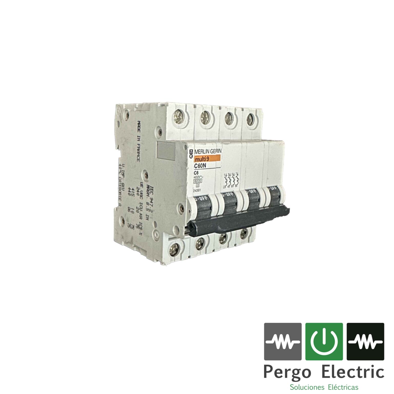 Interrupteur Magnétothermique Merlin Gerin C60N 4P 6A 6kA 400V - Neuf, Emballage D'origine